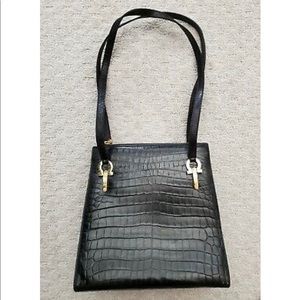 Authentic Salvatore Ferragamo Gancini Shoulder Bag